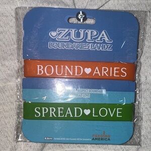 Boundaries Bandz Bracelets - Orange, Blue, Green